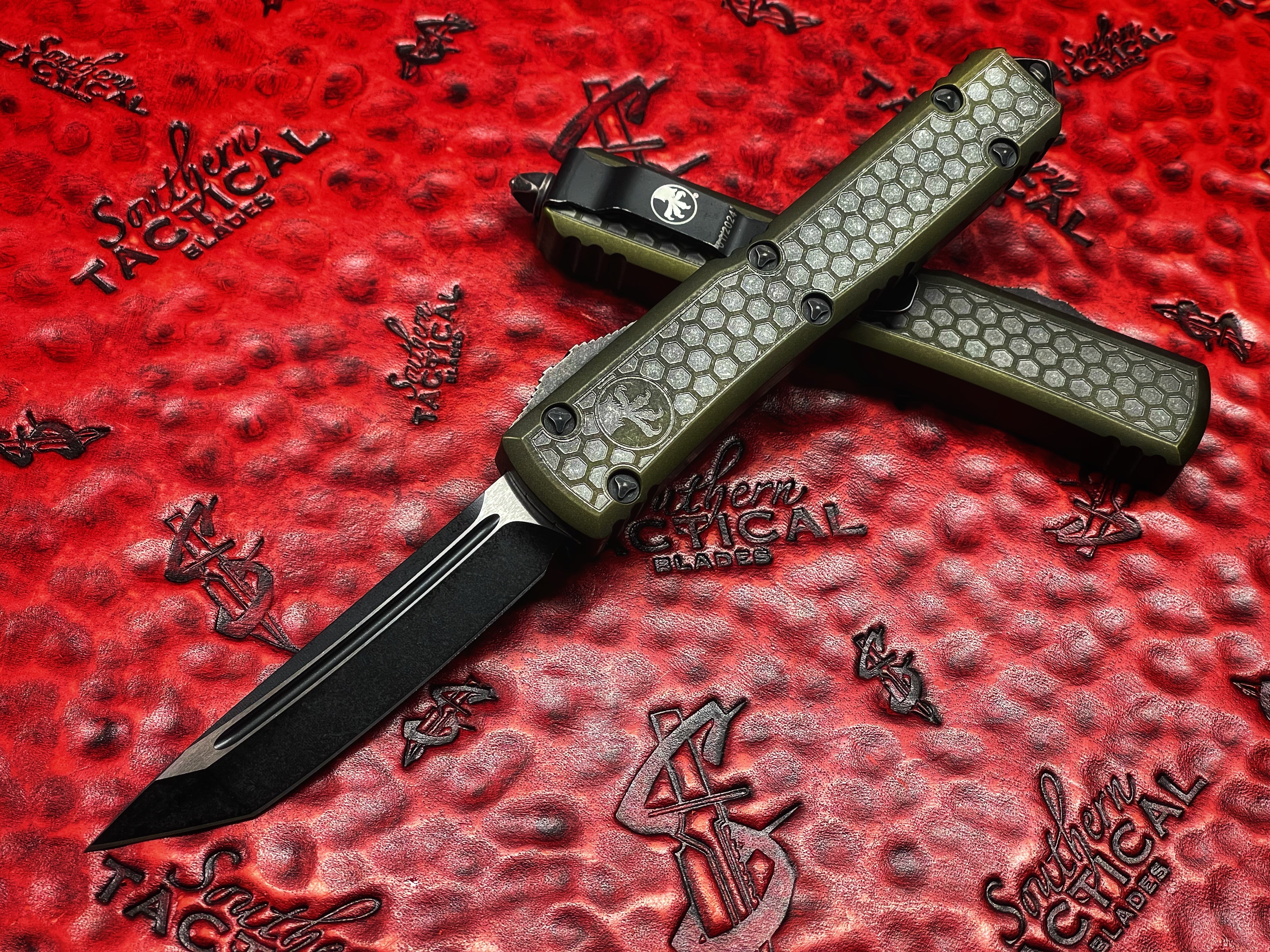 Microtech Ultratech Tanto Hex Pattern OD Green Signature Series