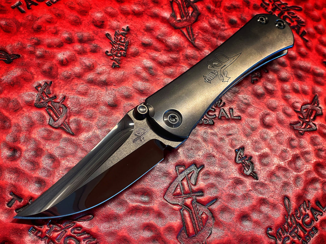 Marfione Custom Knives Borka Blades SBKF Assassin Grind Collaboration - Black Diamond Finish