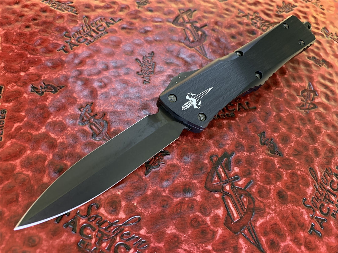Marfione Custom Knives Combat Troodon Double Edge Spike Grind, DLC Apocalyptic, DLC Ringed Accents