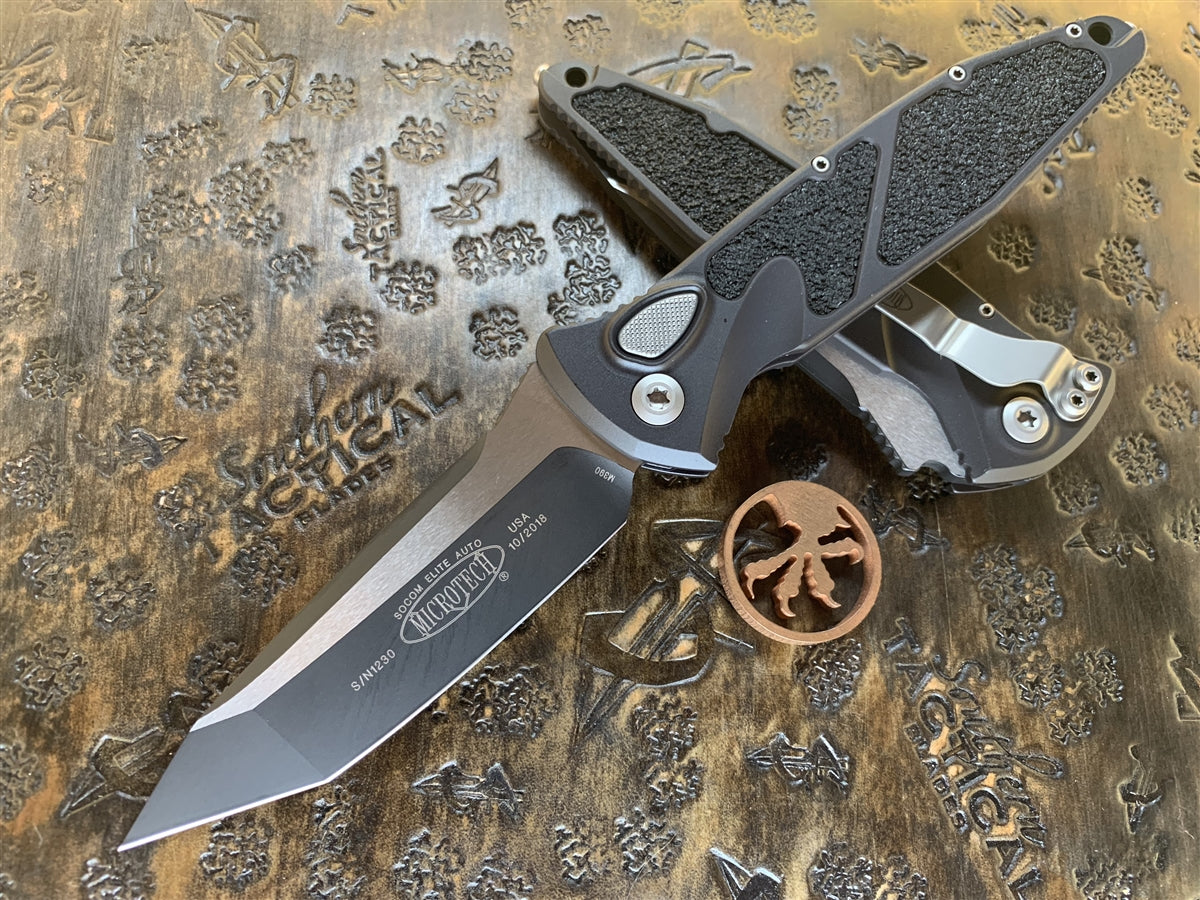 Microtech Socom Elite Auto Tanto Black Standard – SouthernBlades