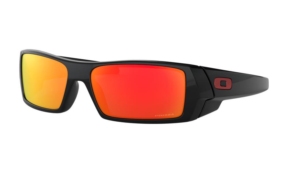 Oakley Sunglasses Gascan Polished Black Frames w/ Prizm Ruby