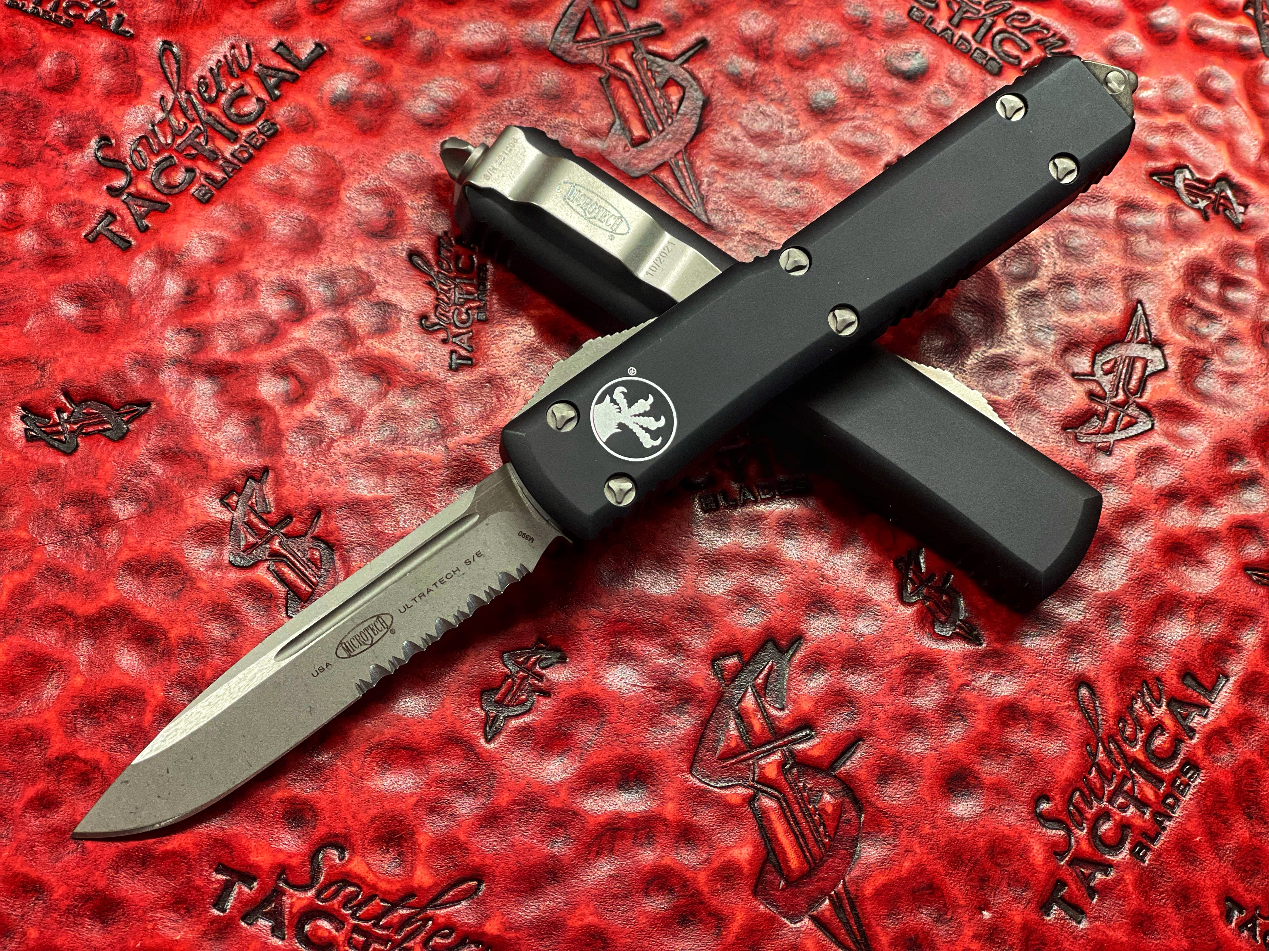 Microtech Ultratech OTF Automatic Knife S/E Apocalyptic Serrated