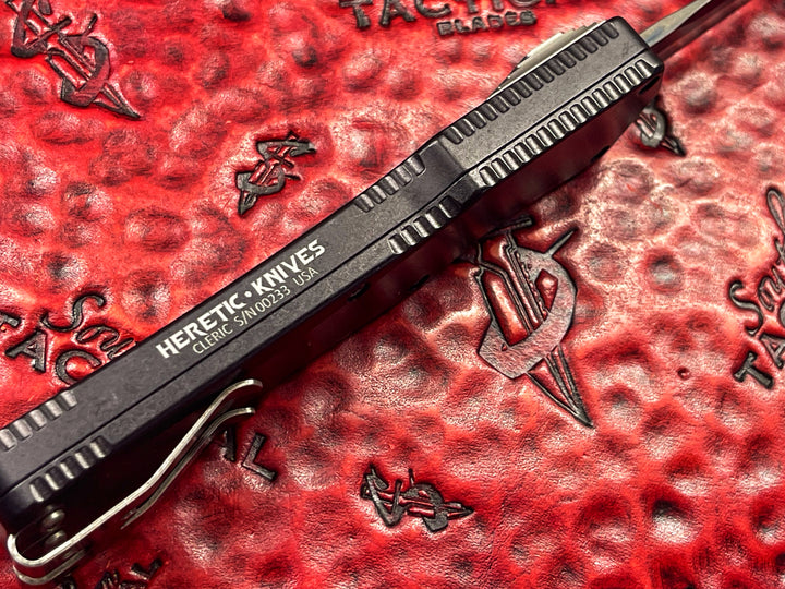 Heretic Knives Cleric Tanto Grind DLC, Aluminum Body, First Run