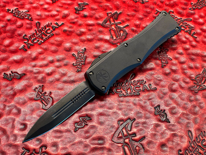 Microtech Hera Double Edge DLC Shadaow Standard w/ Tritium Button (Pre-Owned)