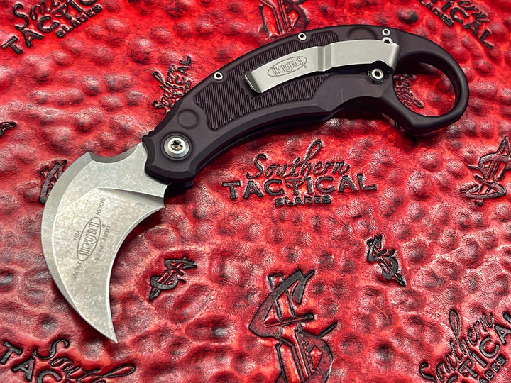 Microtech Knives / Bastinelli Knives Collaboration Iconic Auto Stonewash Standard (NON SAFETY) Serial #001