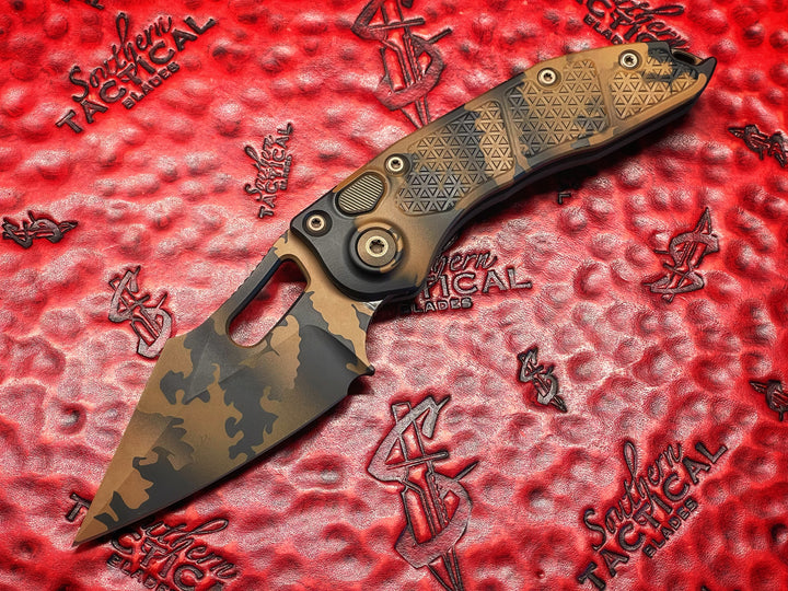 Microtech STitch Auto S/E Coyote Camo Cerakote Signature Series