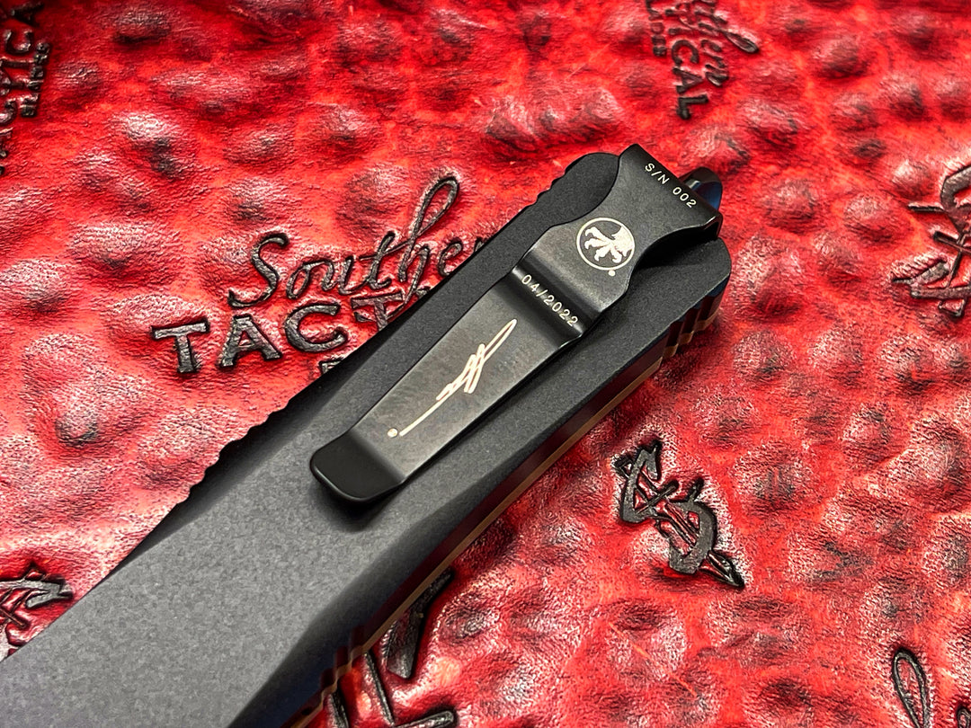 Microtech Troodon S/E Tan G10 Standard Serial #002 OTF Knife
