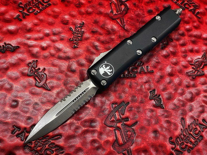Microtech UTX85 Double Edge Apocalyptic Part Serrated