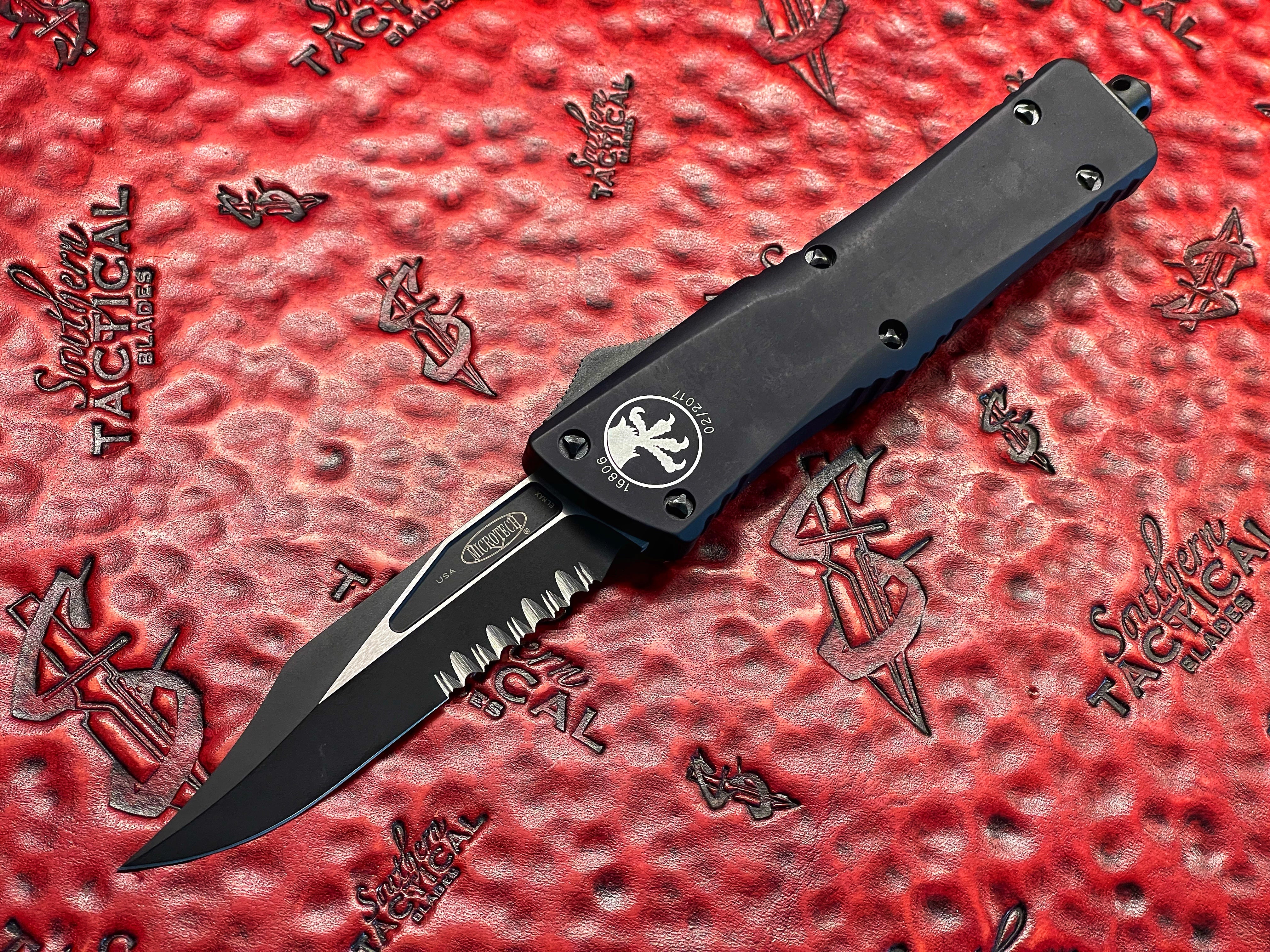 Microtech Knives Combat Troodon Bowie Part Serrated Tactical, Smooth B