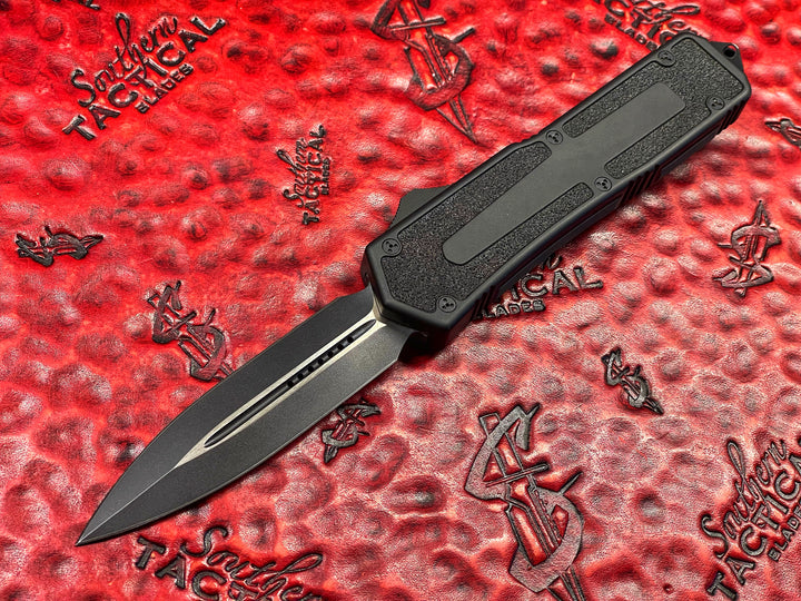 Vintage Microtech Knives QD Scarab, Double Edge, Tactical Standard, Double Action OTF Knife