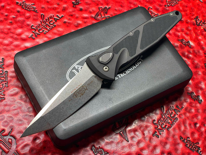 Microtech Knives Vintage Socom Elite Auto, Tanto Edge, Stonewash Standard, Automatic OTS Knife