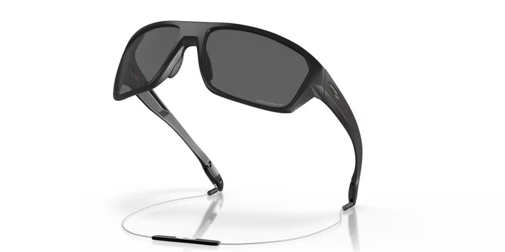 Oakley Standard Issue Split Shot Sunglasses - Matte Black w/ Prizm Black Polarized