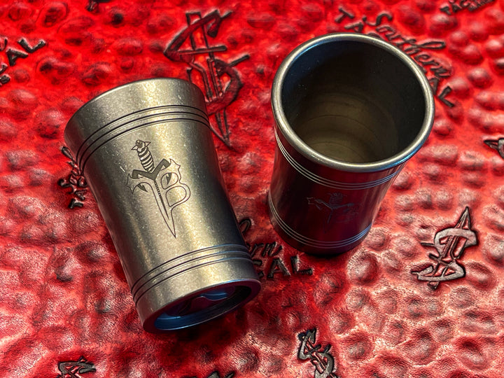 Marfione Custom Borka Collab Titanium Shot Glass