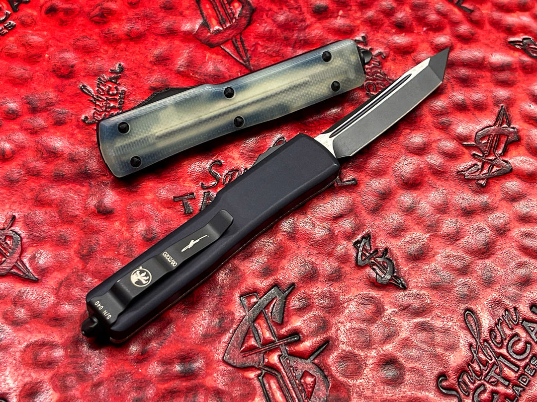Microtech UTX-70 Tanto Edge Jade Green G10 Top Signature series