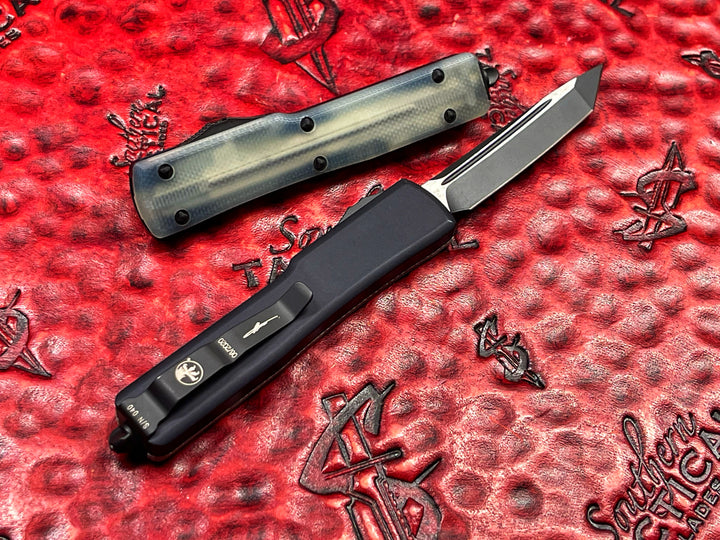 Microtech UTX-70 Tanto Edge Jade Green G10 Top Signature series