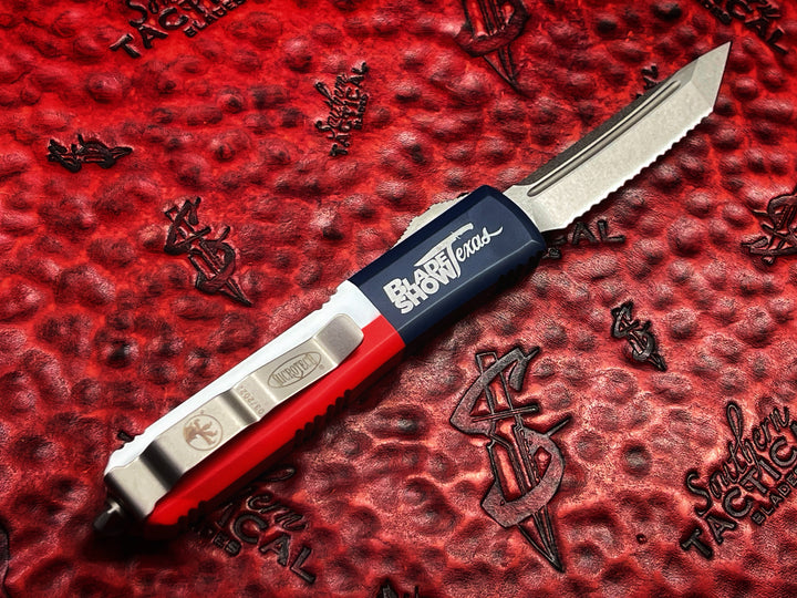 Microtech Ultratech Texas Flag Signature Series - Bladeshow Texas Knife