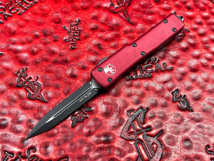 Microtech UTX-70 Double Edge Standard Merlot