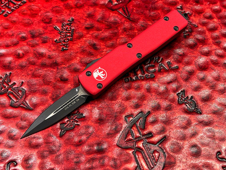 Microtech UTX-70 Double Edge Standard Red California Legal