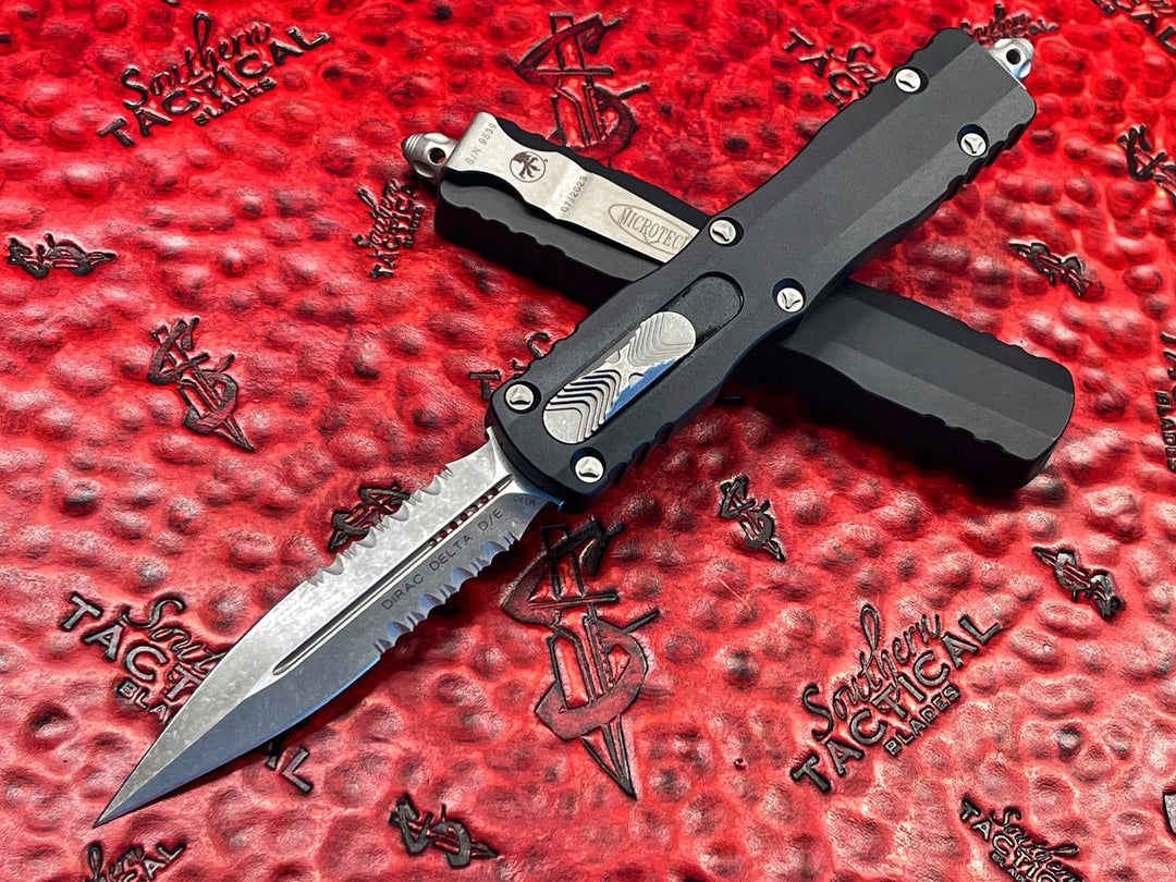 Microtech Dirac Prototype Microtech Dirac Delta Double Edge Apocalyptic Part Serrated OTF Automa