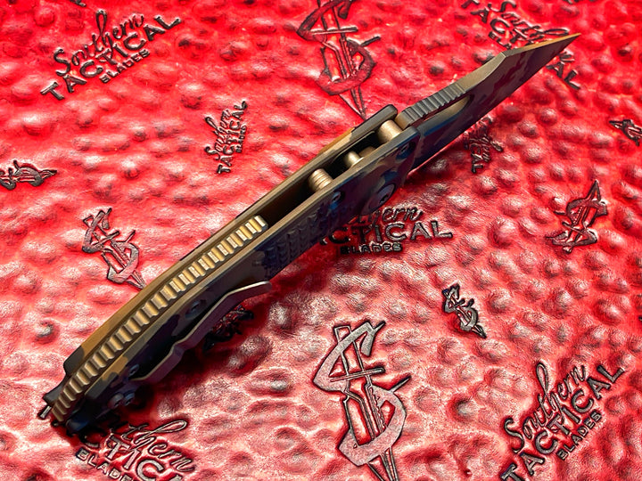 Microtech STitch Auto S/E Coyote Camo Cerakote Signature Series