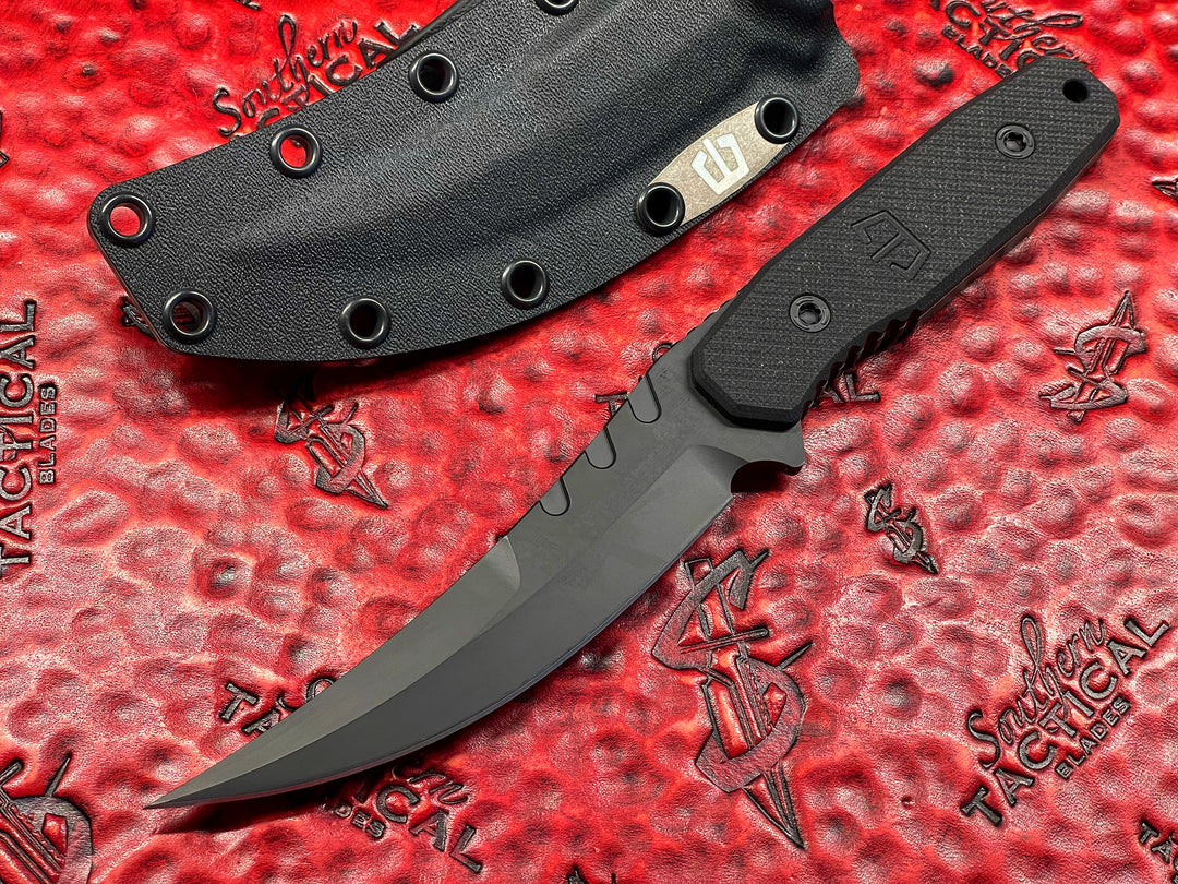 Blackside Customs Cat-5 Black Tactical Fixed Blade
