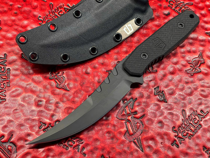 Blackside Customs Cat-5 Black Tactical Fixed Blade