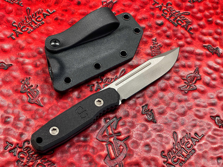Blackside Customs Plan B Covert Fixed Blade Tow-Tone Graymatter