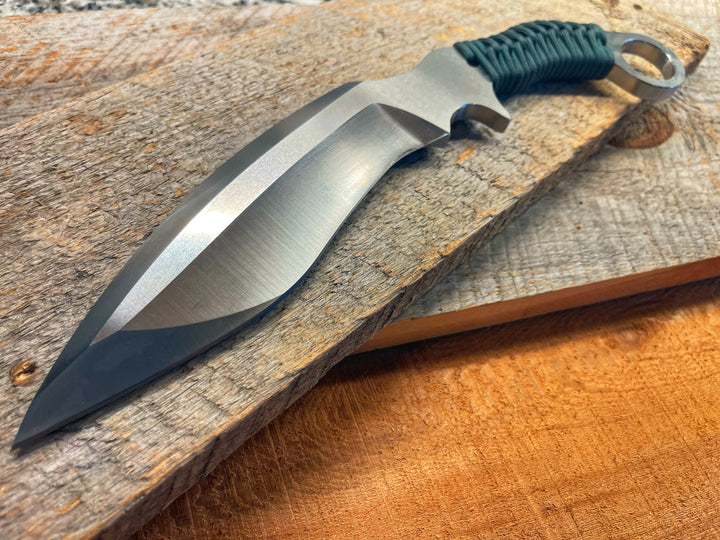 Borka Blades Furosia Kukuri Prototype, Satin Finish, Integral Ring Handle, One-of-a-Kind Prototype Fixed Blade Knife