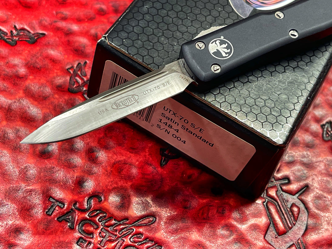 Microtech UTX-70 Single Edge Satin Standard
