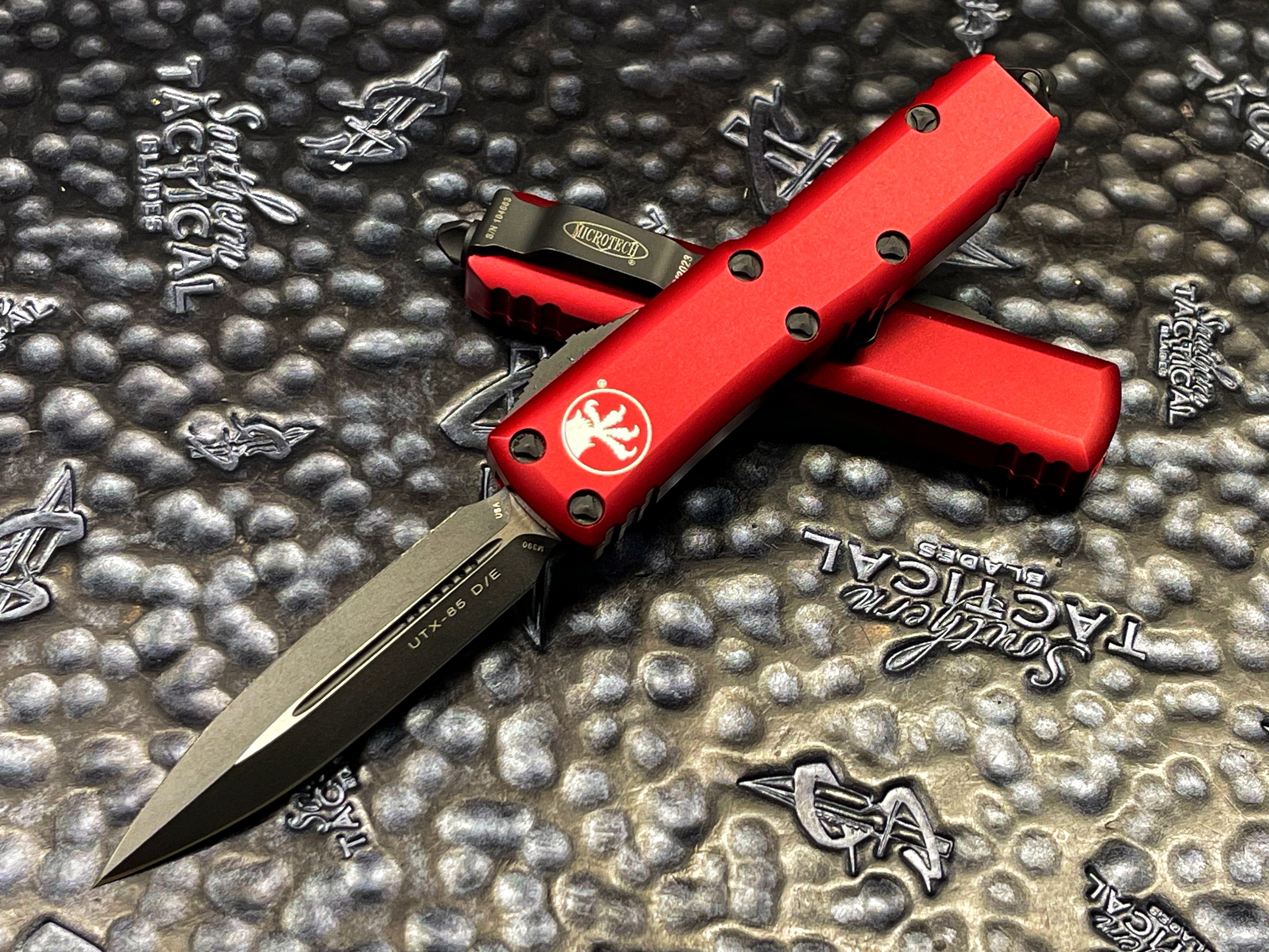 Microtech UTX85 Double Edge Merlot Standard | Southern Blades ...