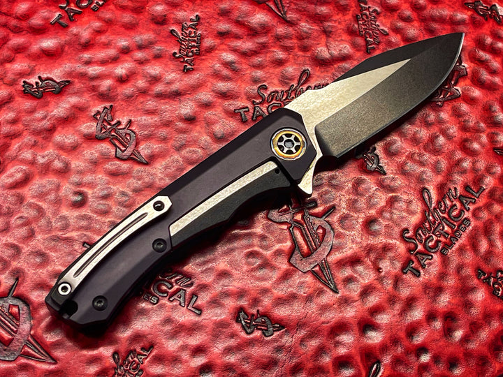 Heretic Knives Wraith Manual, Two Tone Black Eclipse Finish #002