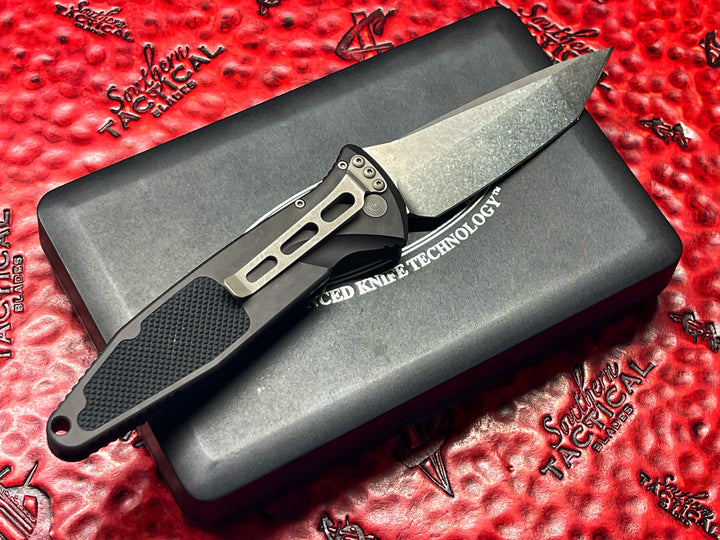 Microtech Knives Vintage Socom Elite Auto, Tanto Edge, Stonewash Standard, Automatic OTS Knife