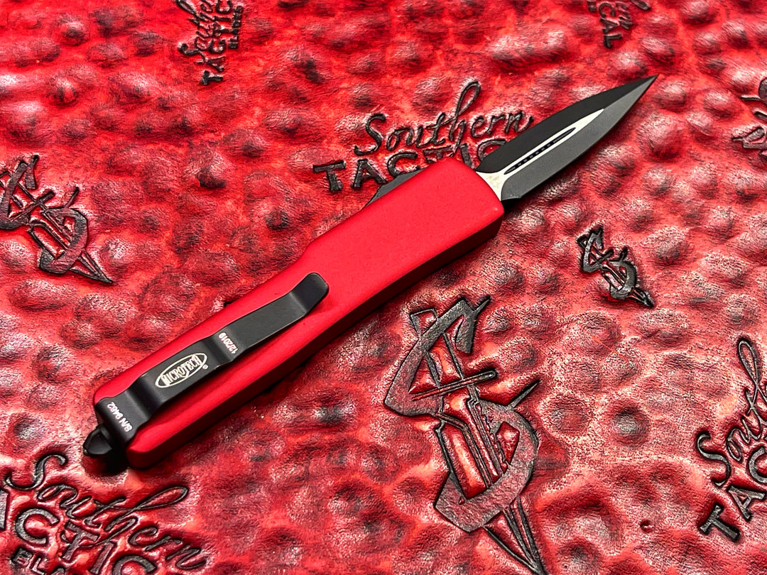 Microtech UTX-70 Double Edge Standard Red California Legal