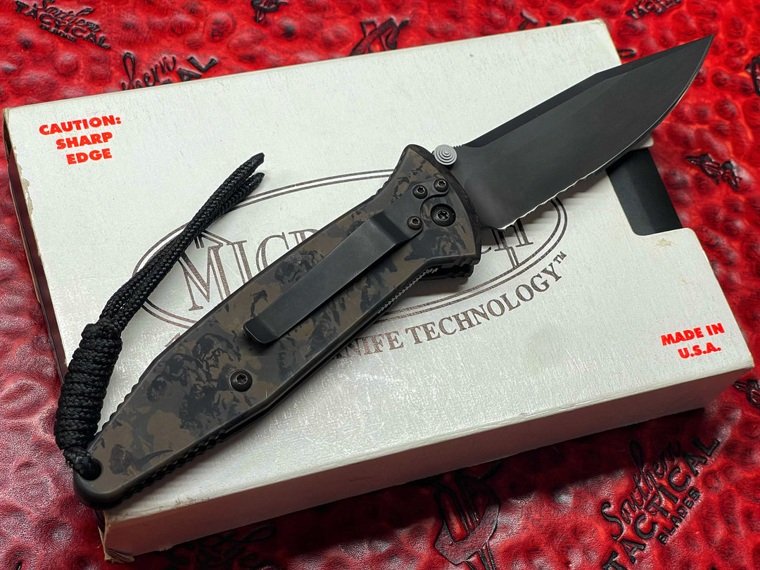 Microtech Knives Vintage Socom Elite, Manual Single Edge, Part Serrated Camo