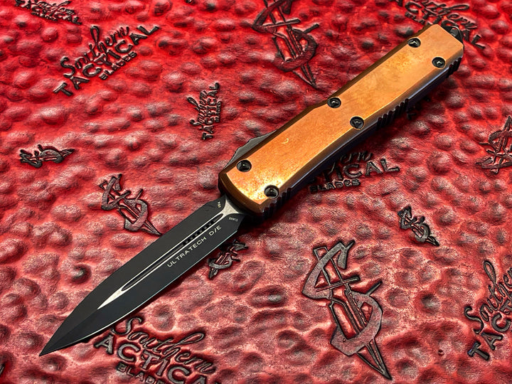 Pre Owned Microtech Ultratech Double Edge Copper Top Signature Series Serial 001