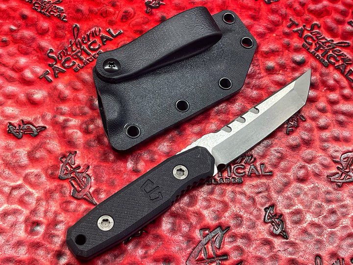 Blackside Customs Kimura Covert Fixed Blade Two-Tone Graymatter