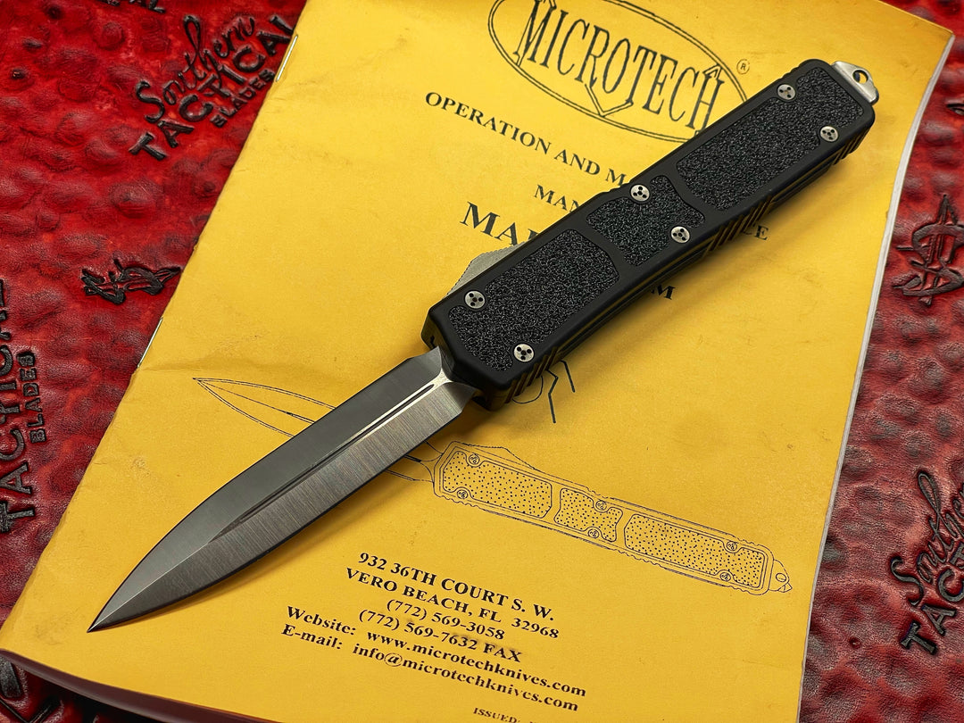 Vintage Microtech Makora, Double Edge Satin Standard, Double Action OTF Knife