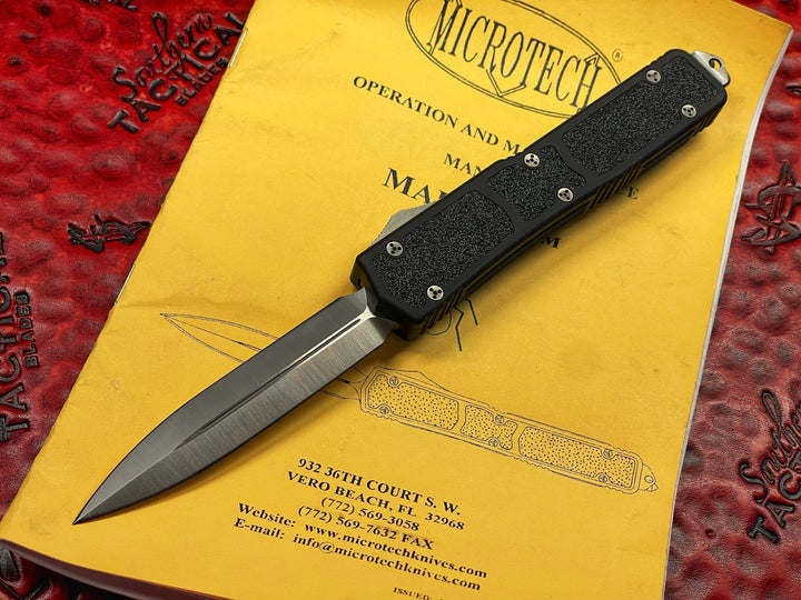 Vintage Microtech Makora, Double Edge Satin Standard, Double Action OTF Knife