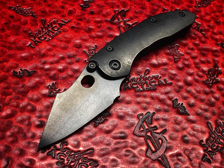 Borka Blades Stitch Reverse Chisel Grind DLC with DLC Titanium Scales