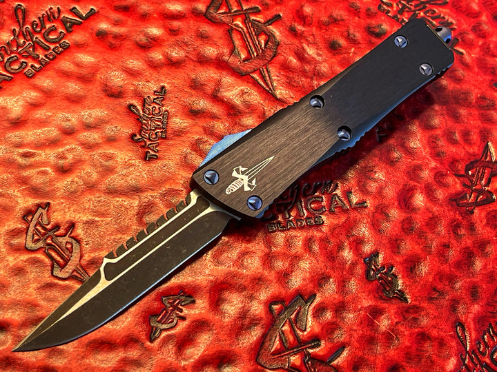 Marfione Custom Troodon Interceptor Two Tone Dark Matter Purple Haze Titanium Hardware, Serial #003