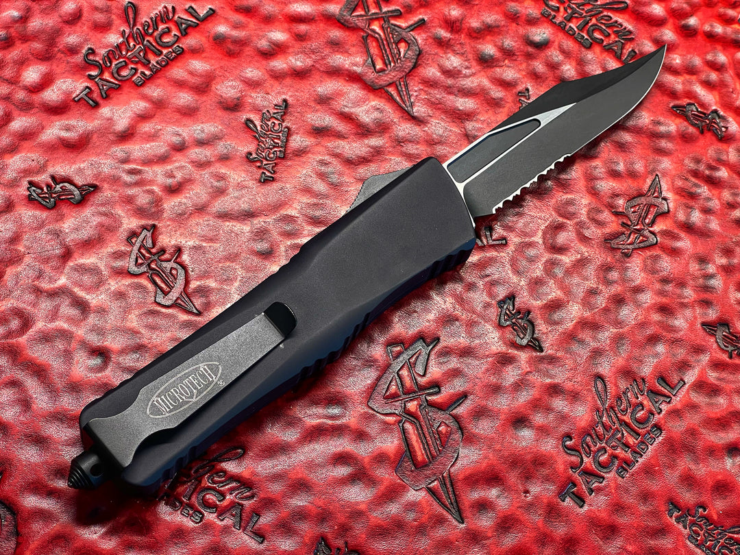 Microtech Knives Combat Troodon Bowie Part Serrated Tactical, Smooth Body (Pre-Owned)