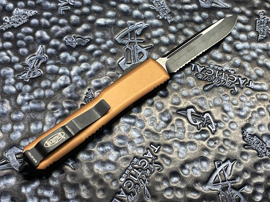 Microtech Ultratech S/E Standard Tan OTF Automatic Knife