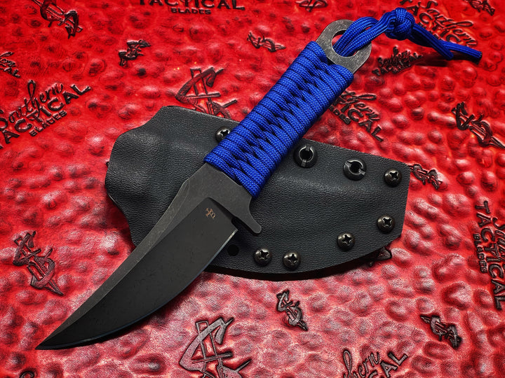 Borka Blades SBK-L Fixed Blade DLC M390 Blue Cord Wrap