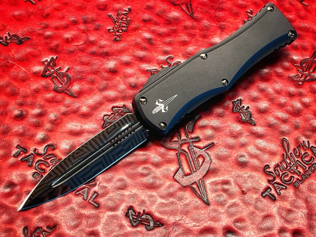 Marfione Customs Hera D/E Spike Grind Hot Blued Mosaic Damascus