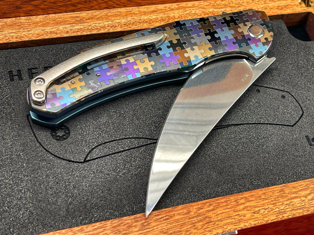 Herman Knives Ishtar “Puzzle” folding flipper knife (pre-owned)