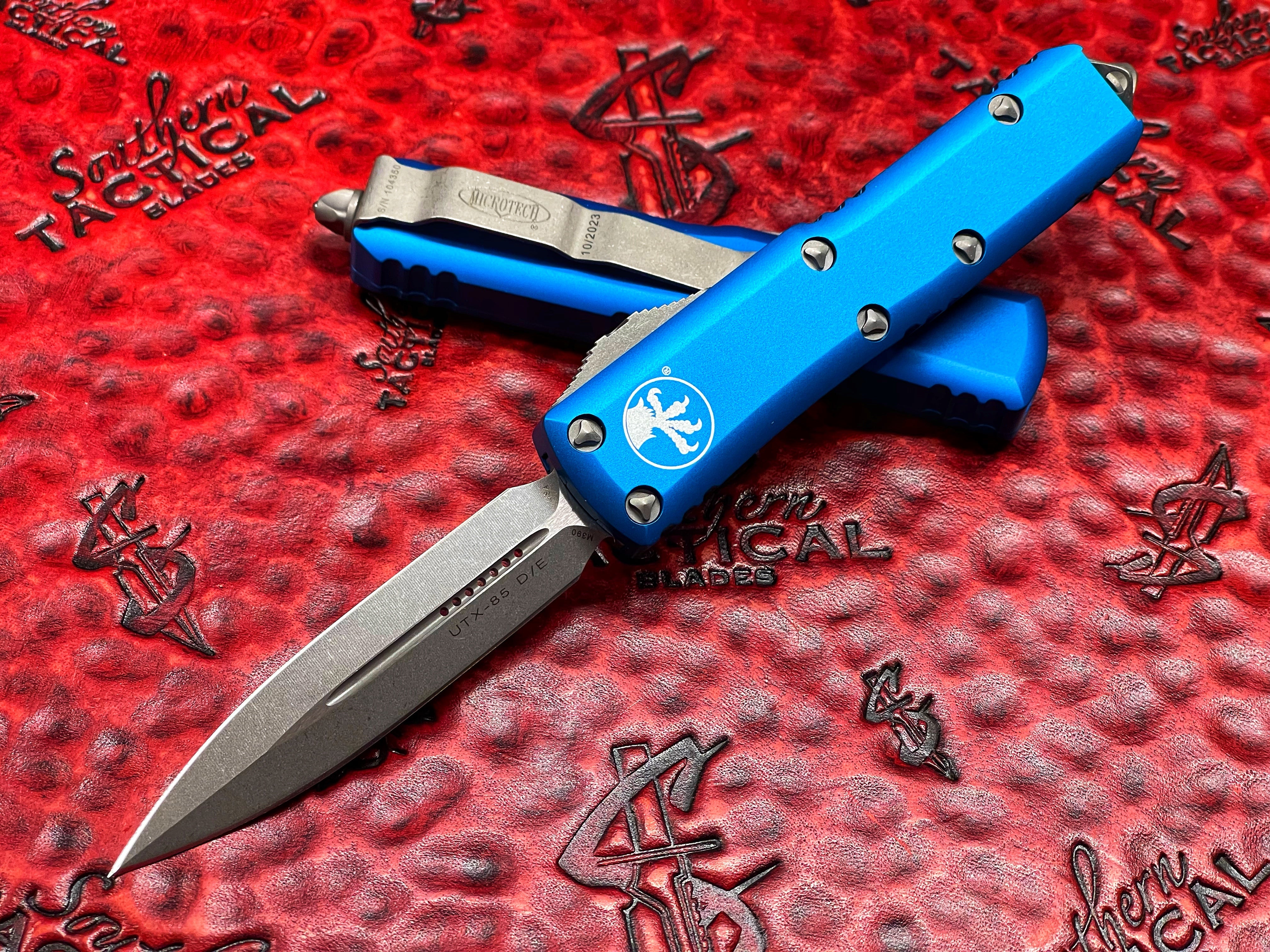 New Arrival: Microtech UTX85 Double Edge Apocalyptic Blue Standard