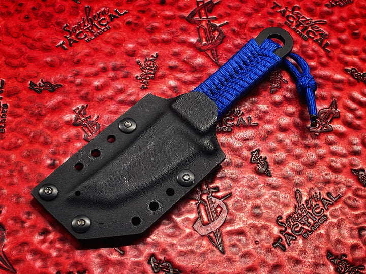 Borka Blades SBK-Tanto Fixed Blade DLC M390 Blue Cord Wrap