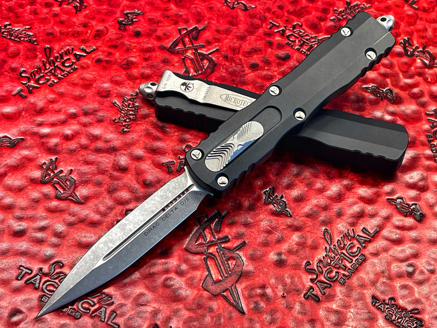 Microtech Dirac Delta Double Edge Stonewash Standard OTF Pocketknife ...