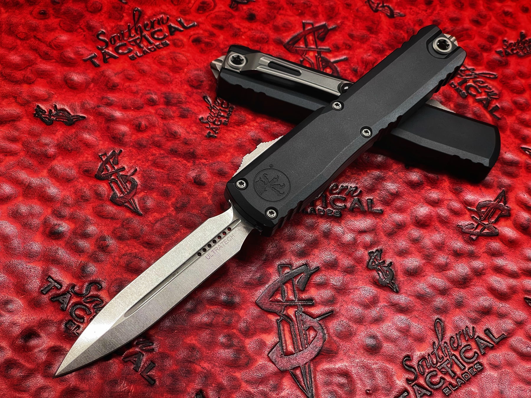 Microtech Zero Microtech Ultratech Gen III ZBT OTF Knife Zero Blade Play D/E Stonewas