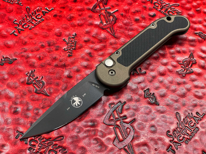 Microtech LUDT Singled Edge Black Blade Standard Folding Knife “Vintage”